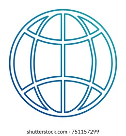 planet sphere isolated icon