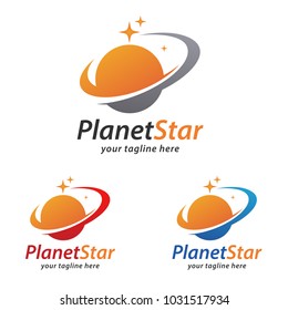 Planet Star Logo Design Template
