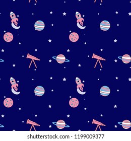  planet star pattern girl tee illustration art vector 