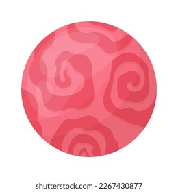 Planet. Star. Space object. Exploration of open space. Vector illustration in cartoon style.