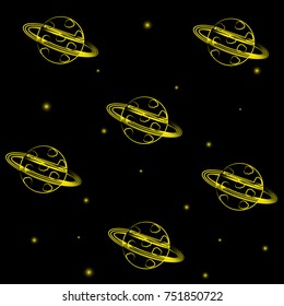 Planet and stars