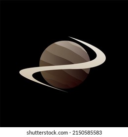 Planet Strun Logo Suitable Space Logo Stock Vector (Royalty Free ...