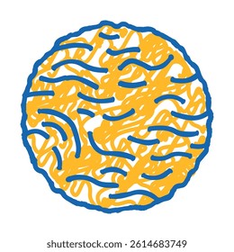 planet sun summer sunlight doodle icon sketch vector. planet sun summer sunlight sign. isolated symbol illustration