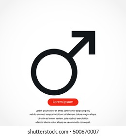 planet symbol icon, flat design best vector icon