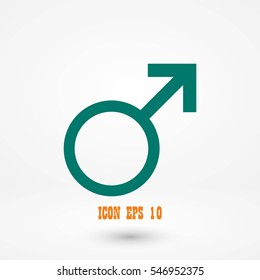 planet symbol icon, flat design best vector icon
