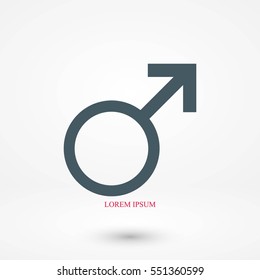 planet symbol icon, flat design best vector icon