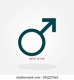 planet symbol icon, flat design best vector icon