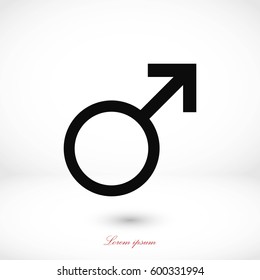 planet symbol icon, flat design best vector icon