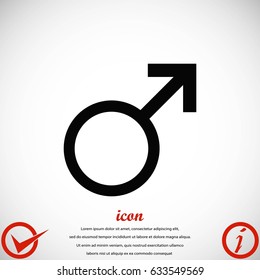 planet symbol icon, flat design best vector icon