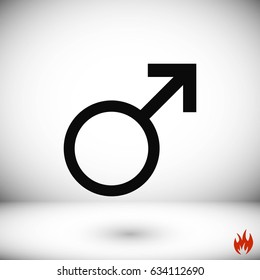 planet symbol icon, flat design best vector icon
