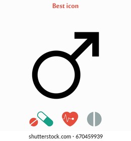 planet symbol icon, flat design best vector icon