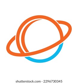 Icono de símbolo del planeta, plantilla de diseño de ilustración del vector del logotipo