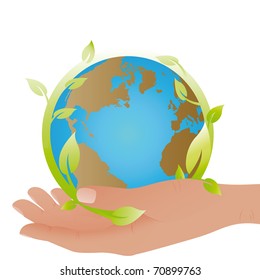 Planet symbol in my hand