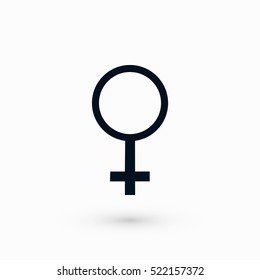 planet symbol vector icon, flat design best vector icon