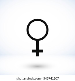 planet symbol vector icon, flat design best vector icon