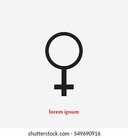 planet symbol vector icon, flat design best vector icon