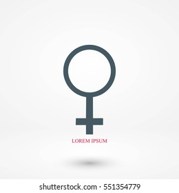 planet symbol vector icon, flat design best vector icon