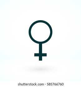 planet symbol vector icon, flat design best vector icon