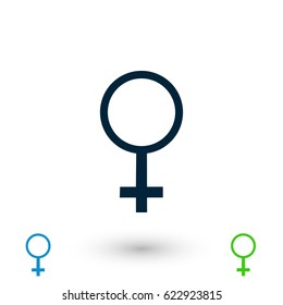 planet symbol vector icon, flat design best vector icon