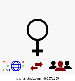 planet symbol vector icon, flat design best vector icon