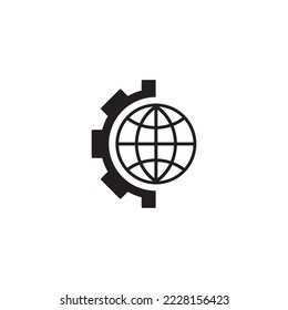 planet technology icon symbol sign vector
