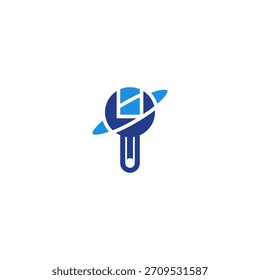 Planet der Werkzeuge Logo-Design.