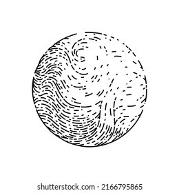 planet universe hand drawn vector. astronomy system, fantastic satellite, astrology planetary planet universe sketch. isolated black illustration