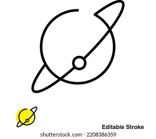 Icono de línea del vector universal del planeta