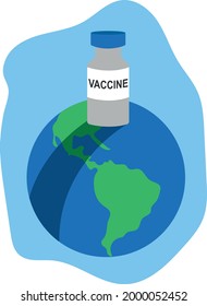  planet with vaccine jar on top