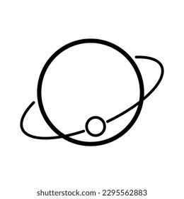 Planet vector art, planet vector icon, line vector design