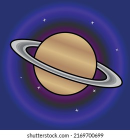 Diseño de ilustraciones de arte vector planetario