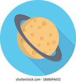 Planet-Vektorfarbensymbol