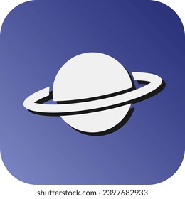 Planet Vector Glyph Gradient Background Icon For Personal And Commercial Use.
