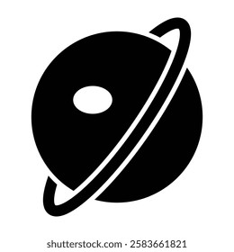 Planet Vector Glyph Icon Vector Design