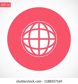 planet vector icon 10 eps