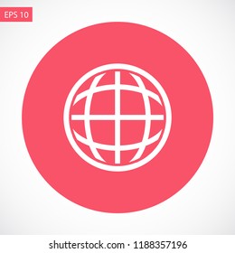 planet vector icon 10 eps