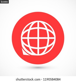 planet vector icon 10 eps