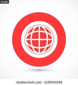 planet vector icon 10 eps