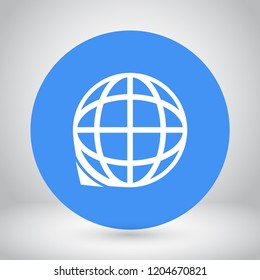 planet vector icon 10 eps