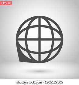 planet vector icon 10 eps