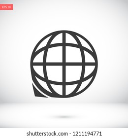 planet vector icon 10 eps