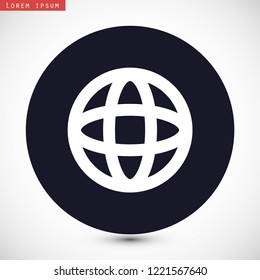 planet vector icon 10 eps