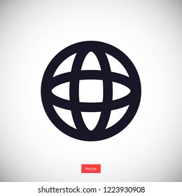 planet vector icon 10 eps