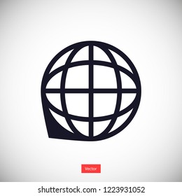 planet vector icon 10 eps