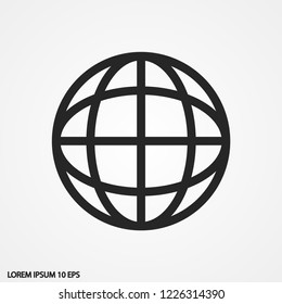 planet vector icon 10 eps