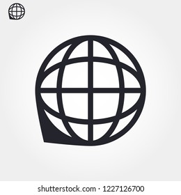 planet vector icon 10 eps