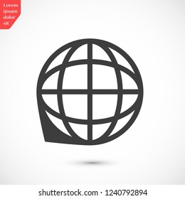 planet vector icon 10 eps