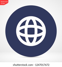 planet vector icon 10 eps