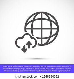 planet vector icon 10 eps