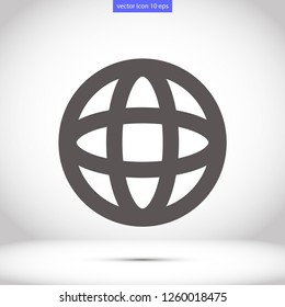 planet vector icon 10 eps